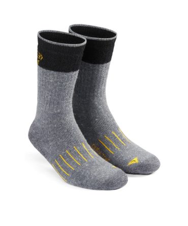 Men's Pittsburg Double Denier Medium Crew Sock Grey