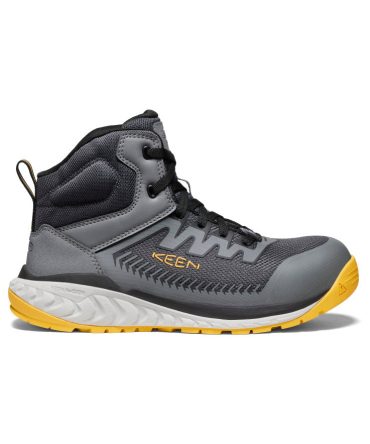 Men's Arvada Mid Work Sneaker (Carbon Toe) Black Yellow