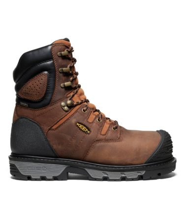 Men's Camden 8' Insulated Waterproof Boot (Carbon Toe) Leather Brown/Black