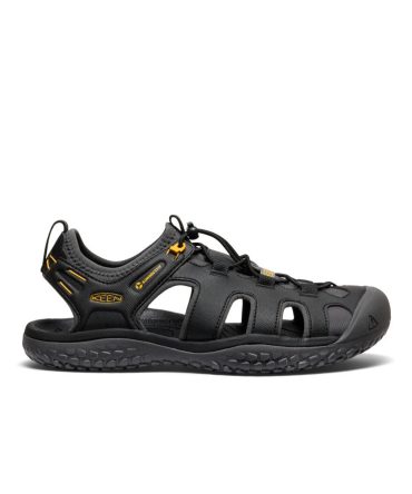 Men's SOLR Sandal Black/Gold